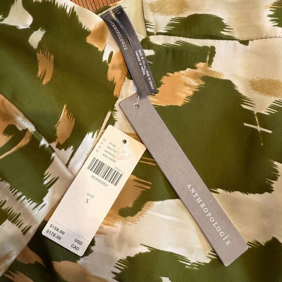 NWT Anthropologie Abstract Print Maxi Slip Dress - Size Small - Picture 3 of 10